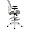 Flash Furniture Gray Draft Chair, White Frame HL-0001-1CWHITE-LTGY-GG - alternate 7